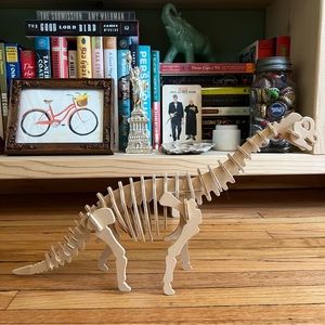 3D Wooden Dinosaur Puzzle, Brachiosaurus, DIY Building Game, Home Decor